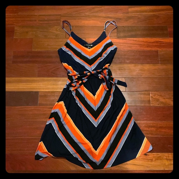 Forever 21 Dresses & Skirts - Striped dress with tie belt